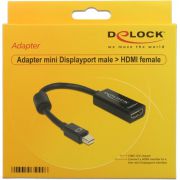 Delock-65099-Adapter-mini-DisplayPort-1-1-male-HDMI-female-Passief-zwart