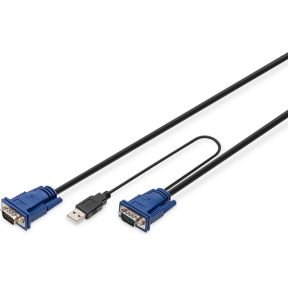 Digitus DS-19233 toetsenbord-video-muis (kvm) kabel