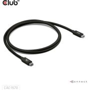 Club 3D CAC-1570 80Gbps 240W Alt-DP 1.20m Zwart USB-IF Gecertificeerd USB-C Kabel