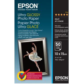 Epson Ultra Glossy Photo Paper, 100 x 150 mm, 300g/m², 50 Vel