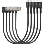 Kensington Charge & Sync Cable, Universal Tablet, USB naar-Lightning &ndash; 5-pack