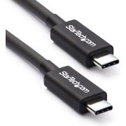 Startech TBLT34MM50CM Thunderbolt 3 40Gbps 100W Alt-DP 0.50m Zwart USB-C Kabel