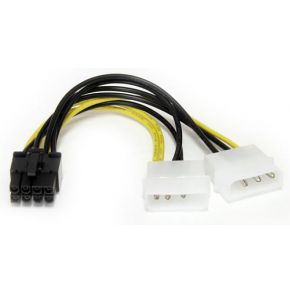 Startechcom 15Cm Lp4 Naar 8 Pins Pci Express Videokaart Voeding Verloopkabel startech kopen in de aanbieding