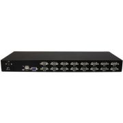 StarTech.com 16-poort 1U-Rack USB KVM-switch met OSD en Bekabeling