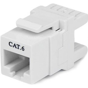 StarTech.com 180° Cat6 Contactbus RJ45 Ethernet Cat6 Wandcontactbus Wit Type 110