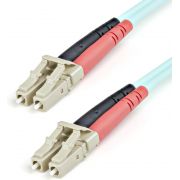 StarTech.com 1m 10 Gb Aqua multimode 50/125 duplex LSZH glasvezelpatchkabel LC LC