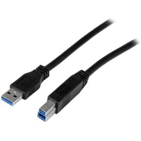 StarTech.com 2 m gecertificeerde SuperSpeed USB 3.0 A-naar-B-kabel M/M