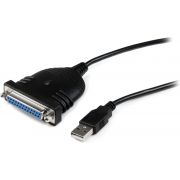 StarTech.com 2 m USB naar DB25 Parallel Printer Adapterkabel M/F