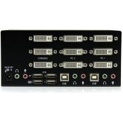 StarTech.com 2-poort 3x Monitor DVI USB KVM-switch met Audio en USB 2.0-hub