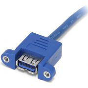 StarTech-com-2-poort-Inbouwpaneel-USB-3-0-Kabel-USB-A-naar-Moederbord-Aansluitkabel-F-F