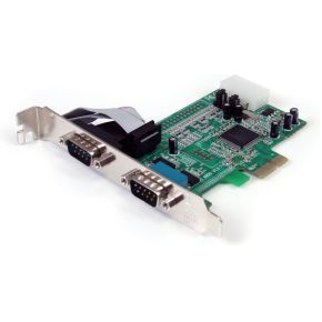 StarTech.com 2-poort Native PCI Express RS232 Seriële Kaart met 16550 UART