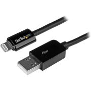 StarTech.com 3 m lange zwarte Apple 8-polige Lightning-connector naar USB-kabel voor iPhone / iPod /