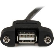 StarTech-com-30-cm-lange-paneelgemonteerde-USB-kabel-A-naar-A-F-M