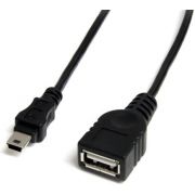 StarTech.com 30 cm mini USB 2.0-kabel USB A naar mini B F/M
