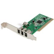 StarTech.com 4-poort PCI 1394a FireWire Adapter Kaart 3 Extern 1 Intern