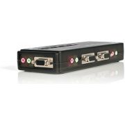 StarTech.com 4-poort USB KVM-switch Zwart met Audio en Bekabeling
