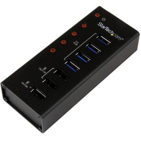 StarTech.com 4-poorts gevoede USB 3.0 hub met 3 USB-laadpoorten (2 x 1 A & 1 x 2 A)