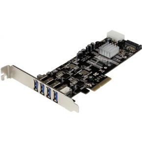 StarTech.com 4-poorts PCI Express (PCIe) SuperSpeed USB 3.0 kaartadapter met 2 speciale 5 Gbps kanal