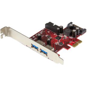 StarTech.com 4-poorts PCI Express USB 3.0 kaart 2 extern, 2 intern SATA-voeding