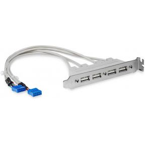 Startechcom 4 Poorts Usb A Vrouwelijke Sleufplaatadapter startech kopen in de aanbieding