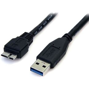 StarTech.com 50 cm zwarte SuperSpeed USB 3.0-kabel A naar micro B M/M