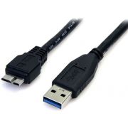 StarTech.com 50 cm zwarte SuperSpeed USB 3.0-kabel A naar micro B M/M