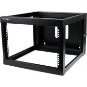 StarTech.com 6U 22inch Diep Scharnierend Open Frame Serverrack Wandmontage