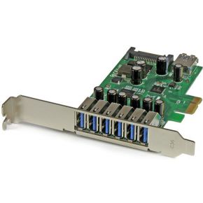 StarTech.com 7-poorts PCI Express USB 3.0 kaart standard en low-profile design