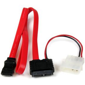 StarTech.com 90 cm Slimline SATA naar SATA Adapter met LP4 Voeding