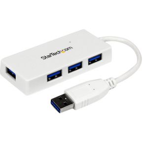 Startechcom Draagbare 4 Poorts Superspeed Usb 30 Hub Wit startech kopen in de aanbieding