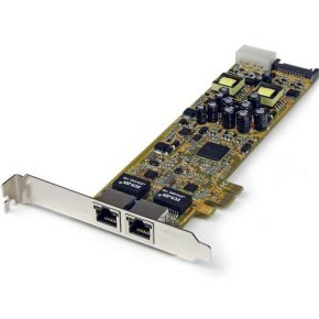 StarTech.com Dual Port PCI Express Gigabit Ethernet PCIe-netwerkkaart adapter PoE/PSE