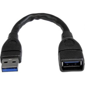 StarTech.com USB 3.0 A naar A verlengkabel mannelijk / vrouwelijk 15cm zwart