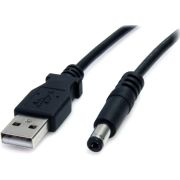 StarTech.com USB naar 5,5 mm voedingskabel type M connector 2 m