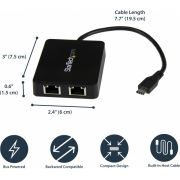 StarTech-com-USB-C-naar-dual-Gigabit-Ethernet-adapter-met-USB-Type-A-poort