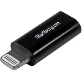 StarTech.com Zwarte Apple 8-polige Lightning-connector naar Micro USB-adapter voor Apple