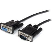 StarTech.com Zwarte straight-through DB9 RS232 seriële kabel M/F 1 m