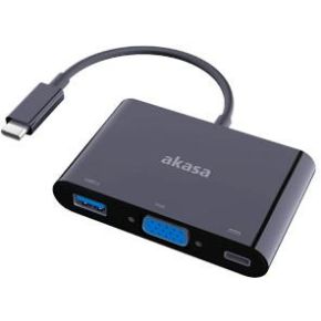 Akasa AK-CBCA02-15BK 0.15m USB C VGA (D-Sub) Zwart video kabel adapter