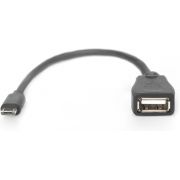 Digitus-0-2m-USB2-0-micro-B-USB2-0-A-0-2m-Micro-USB-B-USB-A-Zwart