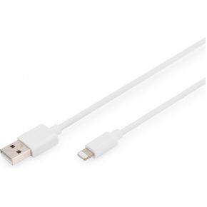 Digitus 1m, Lightning/USB-A 1m USB A Lightning Wit