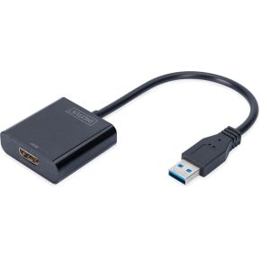 Digitus DA-70841 USB 3.0 HDMI Zwart kabeladapter/verloopstukje