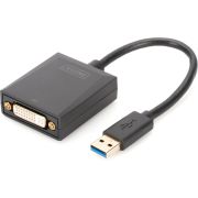 Digitus DA-70842 USB 3.0 DVI Zwart kabeladapter/verloopstukje