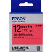 Epson C53S654007 Zwart op rood labelprinter-tape