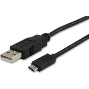 Equip 12888107 1m USB A USB C Zwart USB-kabel