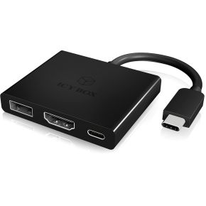 ICY BOX IB-DK4031-CPD USB 3.0 (3.1 Gen 1) Type-C Zwart