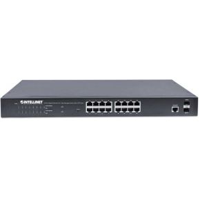 Intellinet 561341 Managed L2+ Gigabit Ethernet (10/100/1000) Power over Ethernet (PoE) 1U Zwart netw netwerk switch