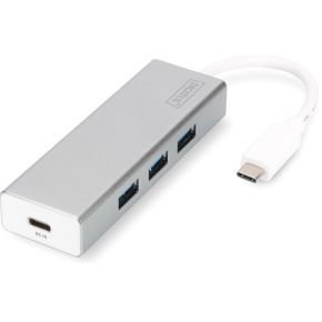 Digitus Da 70242 Hub Concentrator Usb 30 31 Gen 1 Type C 5000 Mbits Aluminium digitus kopen in de aanbieding