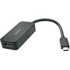 Lindy 43197 02M Usb 31 C Hdmi Zwart Video Kabel Adapter lindy kopen in de aanbieding