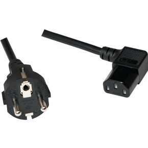 LogiLink 5m, CEE 7-7/C13 5m CEE7/7 Schuko C13 coupler Zwart