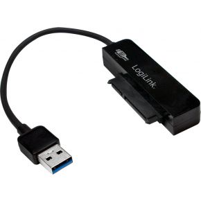 LogiLink AU0012A SATA USB 3.0 Zwart kabeladapter/verloopstukje