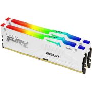 Kingston DDR5 Fury Beast White RGB 2x32GB 5200 KF552C40BWAK2-64 geheugenmodule